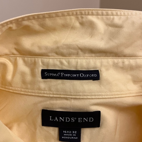 Lands End men’s button down long sleeve dress shirt - Picture 5 of 7